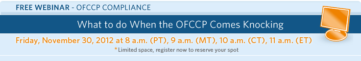 What to do When the OFCCP Comes Knocking